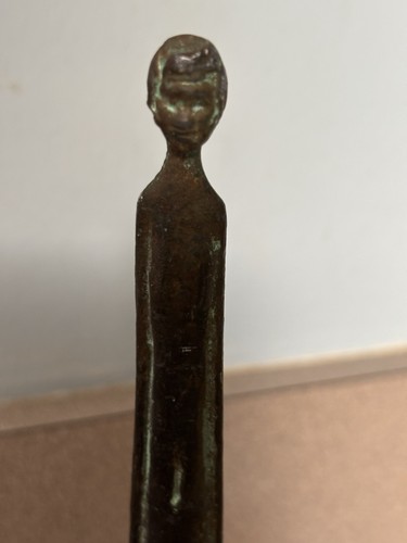 Vtg Mini Bronze replica Ombra della Sera Sculpture Narrow 8” Tall MidCentury MCM - Picture 2 of 16