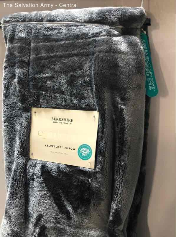Berkshire & Home Co. Black Gray Opulence Velvet Loft Contemporary Throw