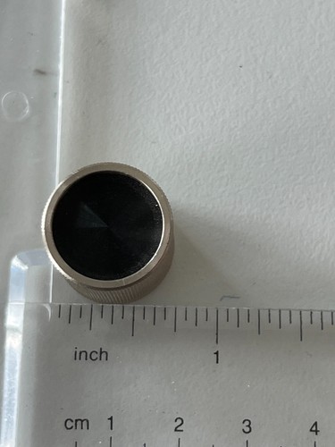 Vintage McIntosh Tall Knob, Black & gold anodized, 75" x .65", - Picture 6 of 9