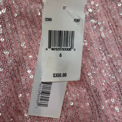JayGodfrey Valentina Halter Pink Sequin Gown Size 8 NEW with Tags