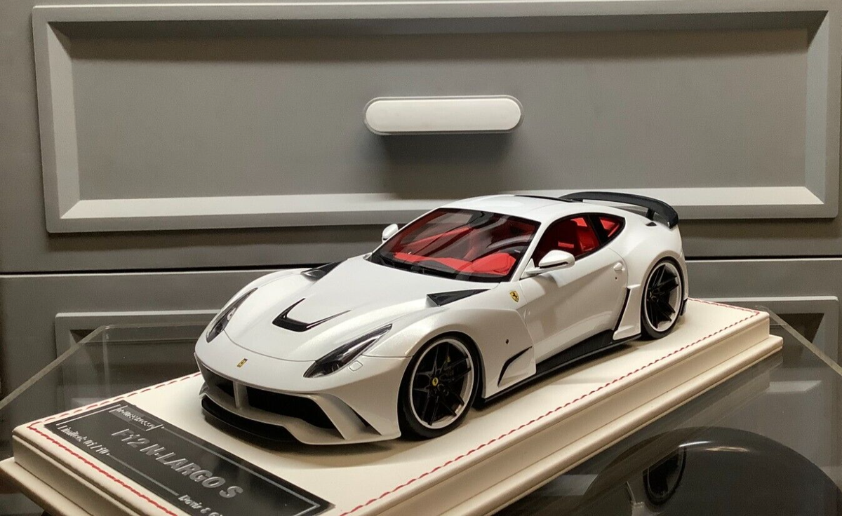 Ferrari F12 N-LARGO S NOVITEC (White) [Davis & Giovanni] 1/18