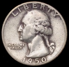 United States 0.90 Silver Quarter 1932 to 1945 (Choose the Year) (GLIC-003J)