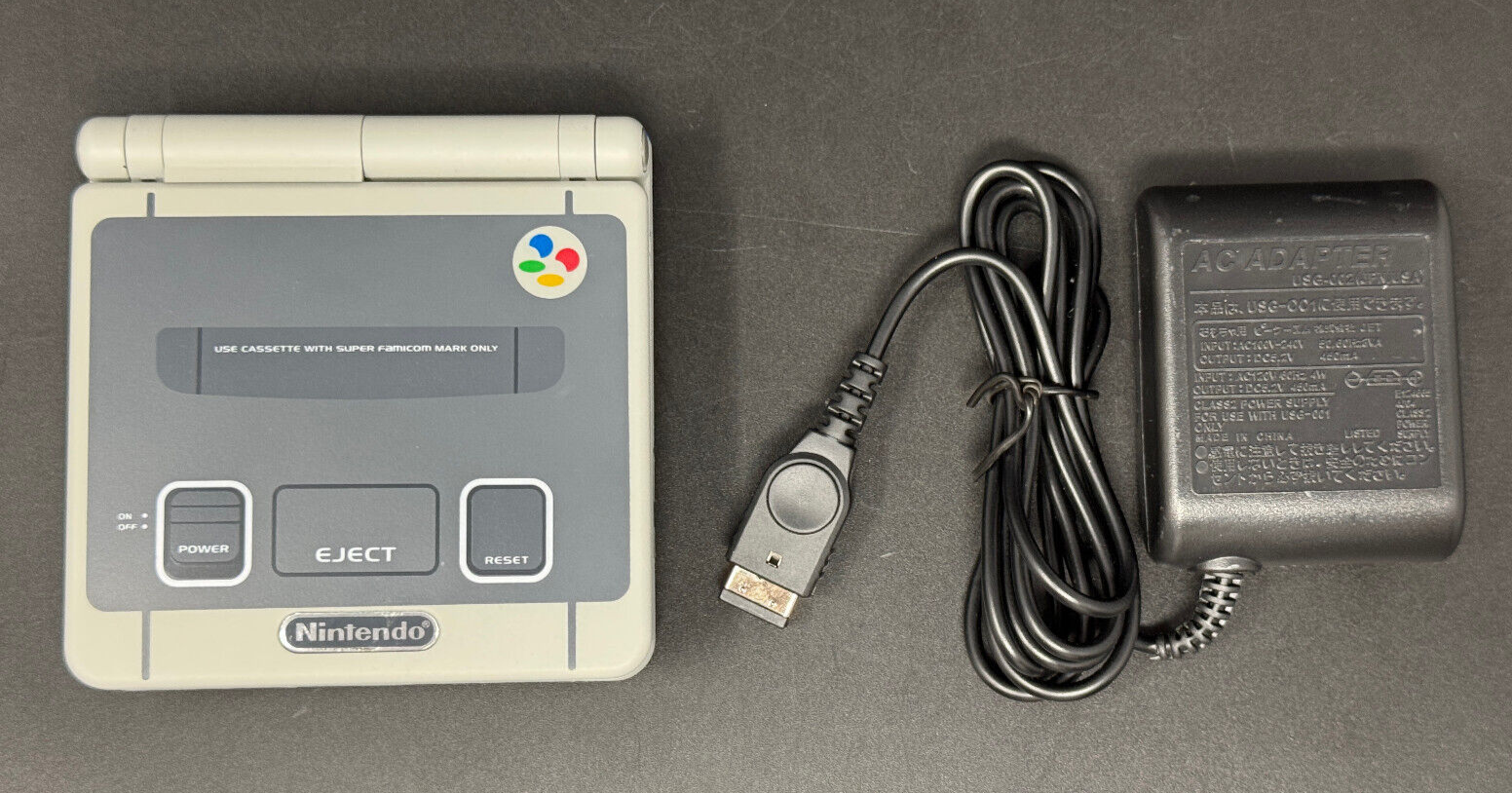 Nintendo Game Boy Advance SP AGS-101 [Super Famicom] *NEW SHELL & BUTTONS*
