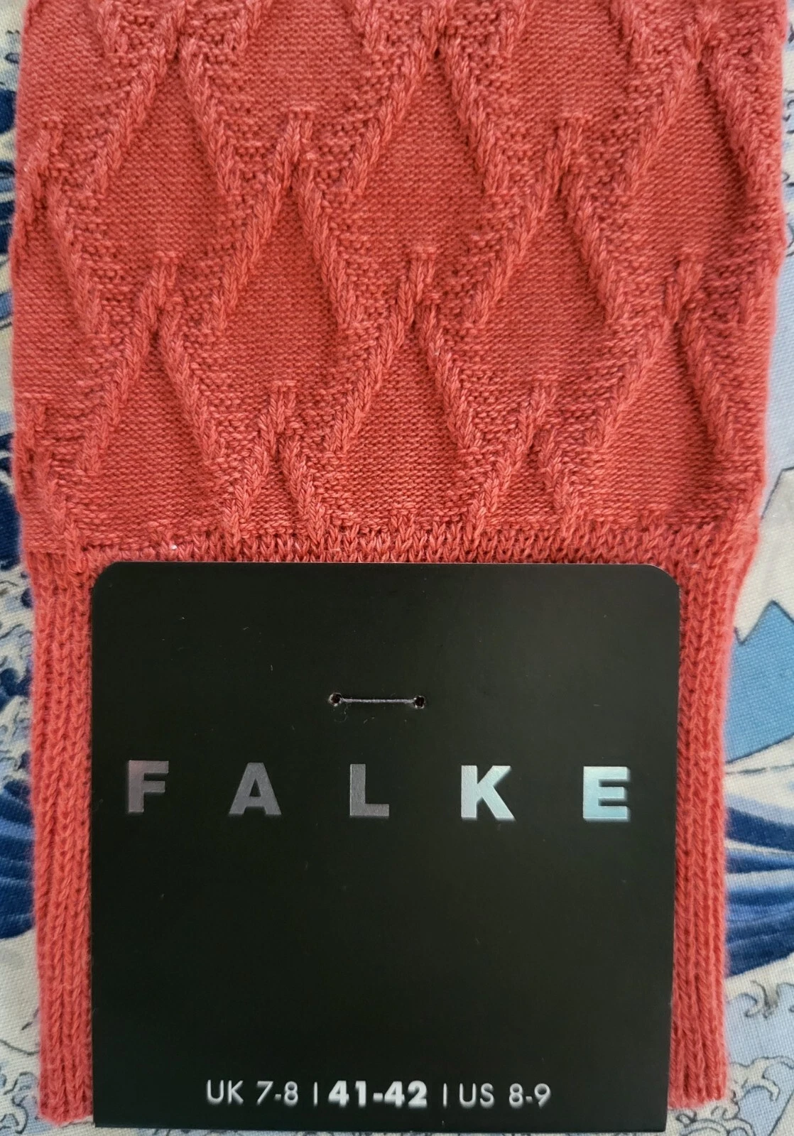 Falke Men's Cotton Calf Socks Classic Tale Lobster Orange UK 7-8 EU41-42 RRP£19