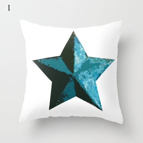 Teal Blue Double-sided Printing Square Pillowcase Sofa Cushion Cover Home Decor - Picture 8 of 45