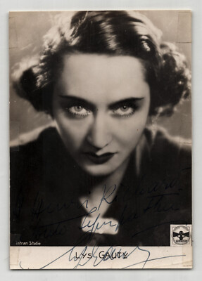 Lys Gauty - BLACK AND WHITE PHOTOGRAPH SIGNED & AUTOGRAPHED to Richard Henri