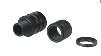 Muzzle Thread Adapter Converter, 1/2x36 to 3/4 NPT, 13/16x16, 3/4x16 Muzzle Thread Adapter Converter, 1/2x36 to 3/4 NPT, 13/16x16, 3/4x16