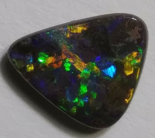 ¡EXCEPCIONAL ópalo de roca sólido de 3,2 quilates NARANJA BRILLANTE Y VERDE Queensland! - Imagen 7 de 9