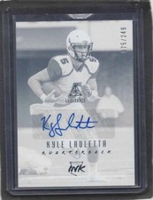 KYLE LAULETTA 2018 PANINI LUMINANCE ROOKIE INK AUTO RC #D 75/249