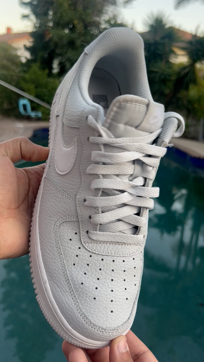 Nike Air Force Low 'Pebbled' Leather Pure Platinum CT2302-001