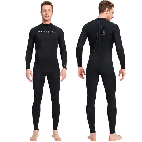 Costume da bagno uomo estivo manica lunga pezzo unico leggero traspirante spiaggia surf - Foto 25 di 26