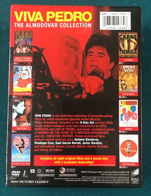 Viva Pedro The Almodovar Collection 9 DVD Boxed Set Brand NEW
