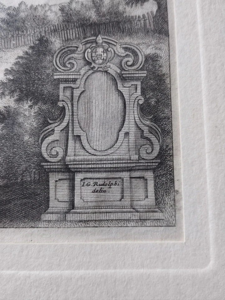 Kupferstich von Delbrück Boke - von Rudolphi 1672 aus MONUMENTA PADERBORNESIS ! - Bild 3 von 4