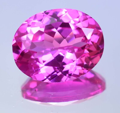 Flawless 24.75 Ct Natural Mogok Pink Ruby Oval Cut Certified Loose Gemstone