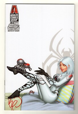White Widow #4 Sketch Up Variant Signed By Benny Powell w/COA Absolute Comics