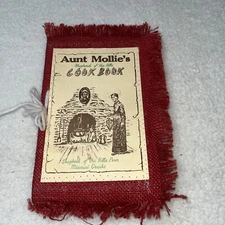 Vintage 50’s 1957 Aunt Mollies Shepherd of the Hills Cookbook Ozark Red Burlap