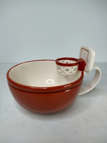 Max’is Creations The Basketball Mug with a Hoop Cool Kids Bowl 14 oz