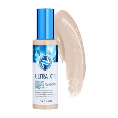 Genug Enough Ultra X10 Collagen Foundation SPF50 PA+++ High Cover 100 g