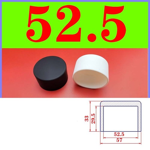 Round Plastic Black Blanking End Cap Caps Tube Pipe Inserts Plug Bung 2- 78.5mm - Picture 45 of 58