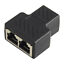 Miniaturansicht 2  - 1to2 LAN Ethernet Network Cable RJ45 Splitter Extender Plug Connector Adapha