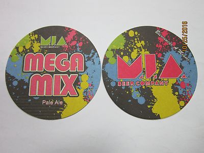 Beer COASTER ~ M.I.A. Beer Company Mega Mix Pale Ale ~ Miami, FLORIDA ...
