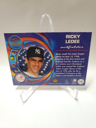 1998 Pacific Revolution - Rookies and Hardball Heroes #14 Ricky Ledee - Bild 2 von 2