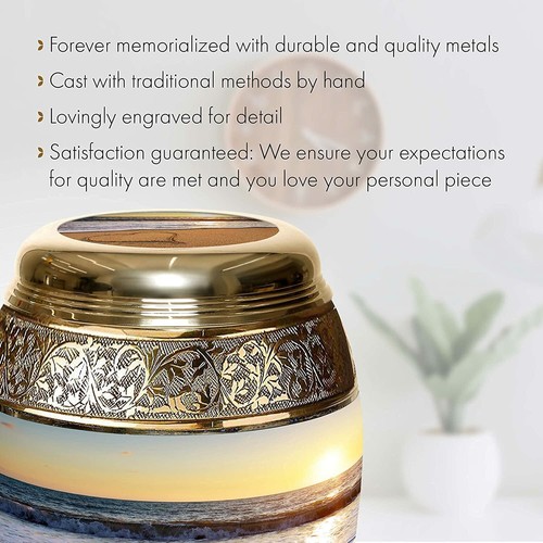 Endless Summer Sunset Cremation Urn, Cremation Urns Adult, Urns for Human Ashes - Picture 8 of 10