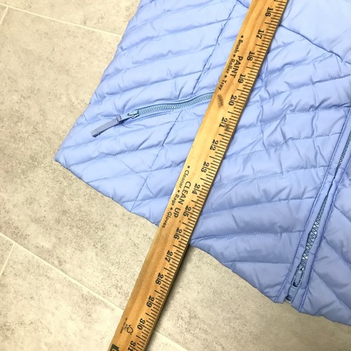 Talbots Vest Womens Plus Size 1X Blue Puffer Down Fill Full Zip Spring Nylon - Picture 7 of 8