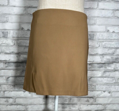 Terranova Tan Straight Pencil Tan Mini Pencil Skirt for Work and Casual Style