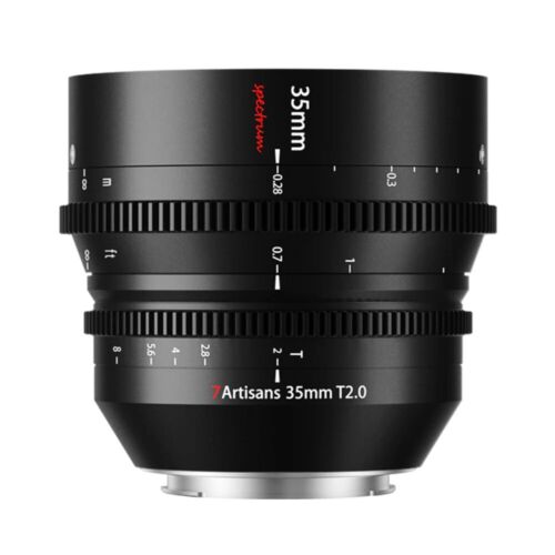 Lente 7artisans 35 mm T2.0 FF revestimiento antirreflejo lente de cine video para montaje Sony E - Imagen 2 de 11