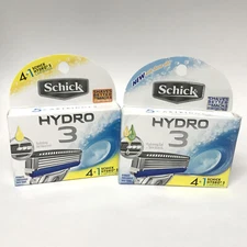 10 Schick (8 Hydro 3 plus 2 Hydro 5) Razor Blades Refills Cartridges Fit Shaver