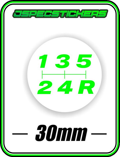 GEAR KNOB SHIFTER STICKER 5 SPEED MANUAL CAR DEFECT H PATTERN IMPORT LOWLUX 4WD - Picture 5 of 9
