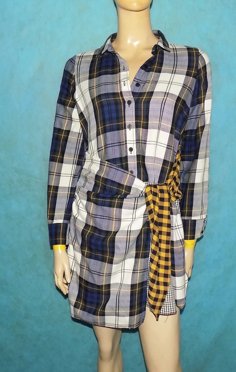 ZARA Robe Midi Azul 100% Algodón Talla SMALL o 38 EXCELLENT ETAT