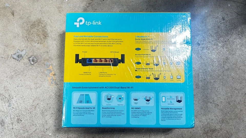 TP-Link Archer C54 867 Mbps 4-Ports Wireless Router - Image 2 of 3