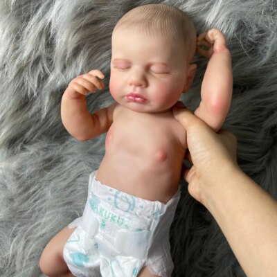 20'' Sleeping Reborn Baby Doll Flexible Newborn Full Body Vinyl 3D Visible Veins