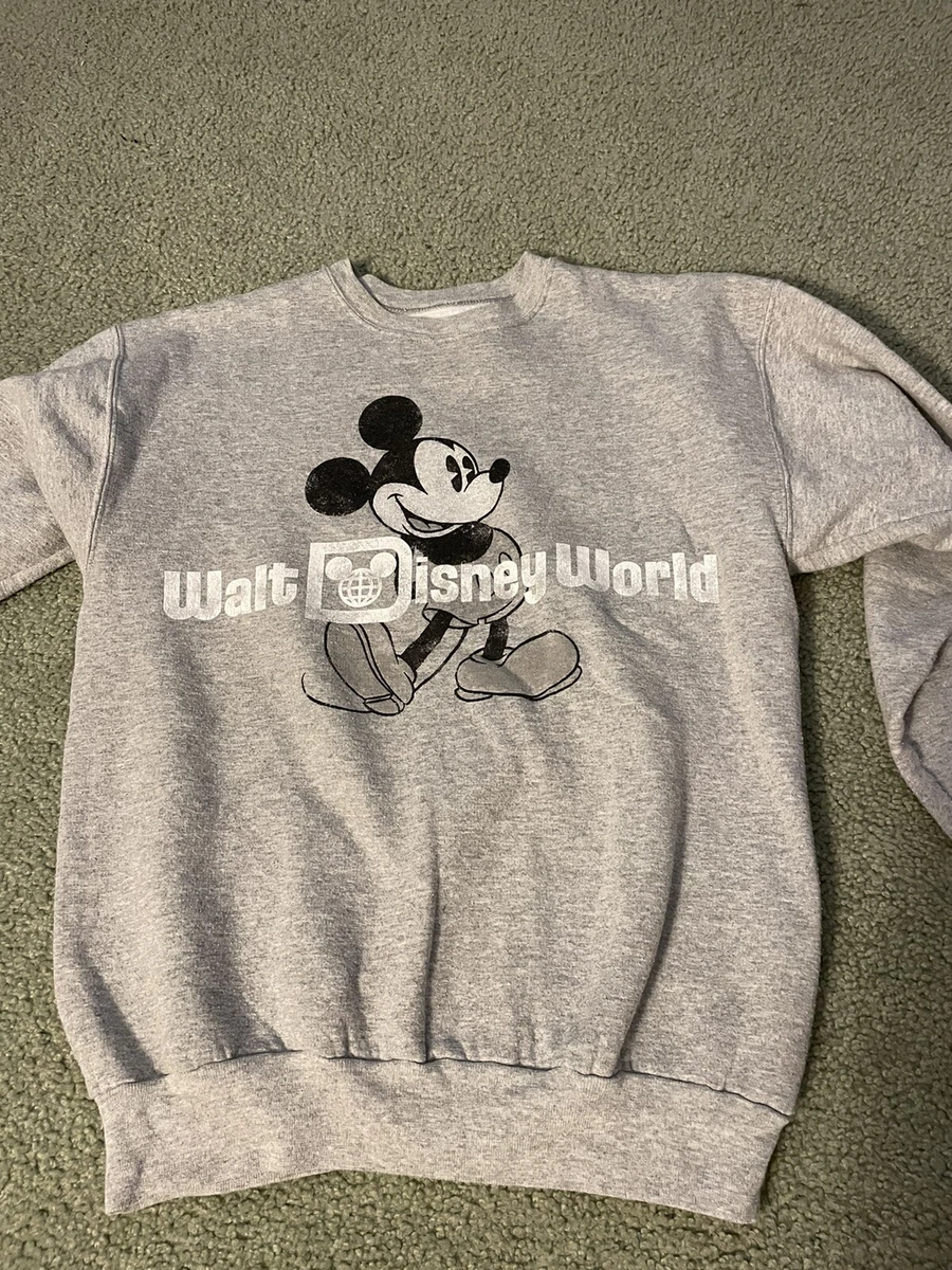 Walt Disney World Hanes light grey crewneck sweatshirt size small