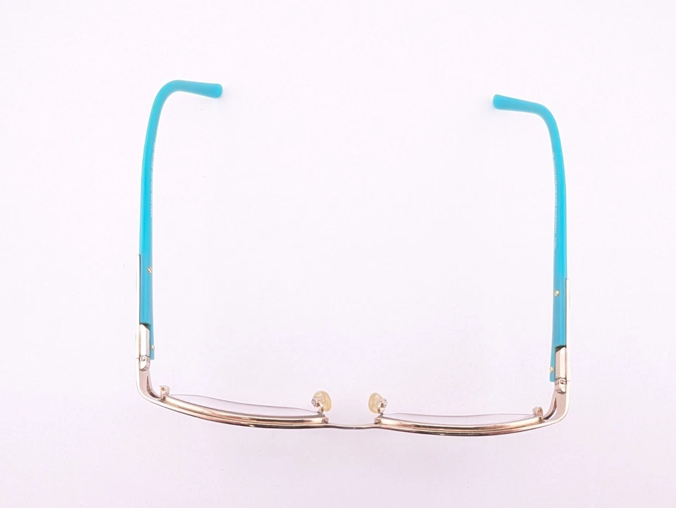 Anteojos Cazal, solo monturas, 4238 004 plata/verde azulado, 53-16-135, metal, Alemania Foto 3 de 4