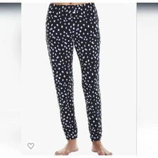 NWT PJ Salvage Spot The Dot Black Polka Dot Pajama Pants size Large