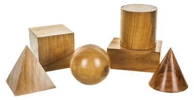 Geometrical Models Set - 6 Shapes, Large Scale - 3 Dimensional - Eisco Labs