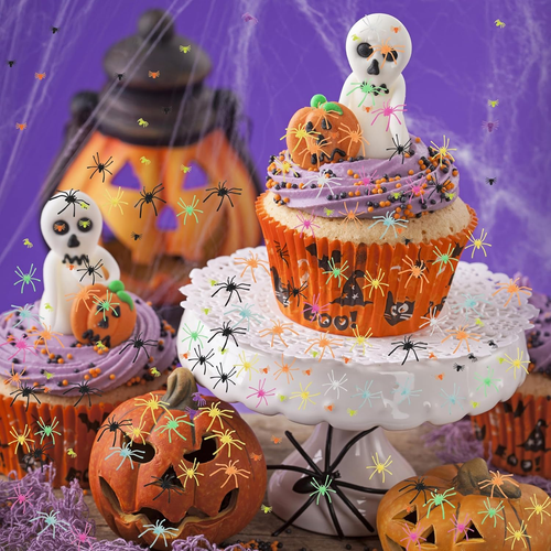 160 Pcs Halloween Realistic Plastic Spiders Bulk, Small Large Realistic Spider T - Picture 6 of 14