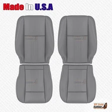 2008 - 2010 For Chrysler Town & Country Driver Passenger Leather Cover Dark Gray