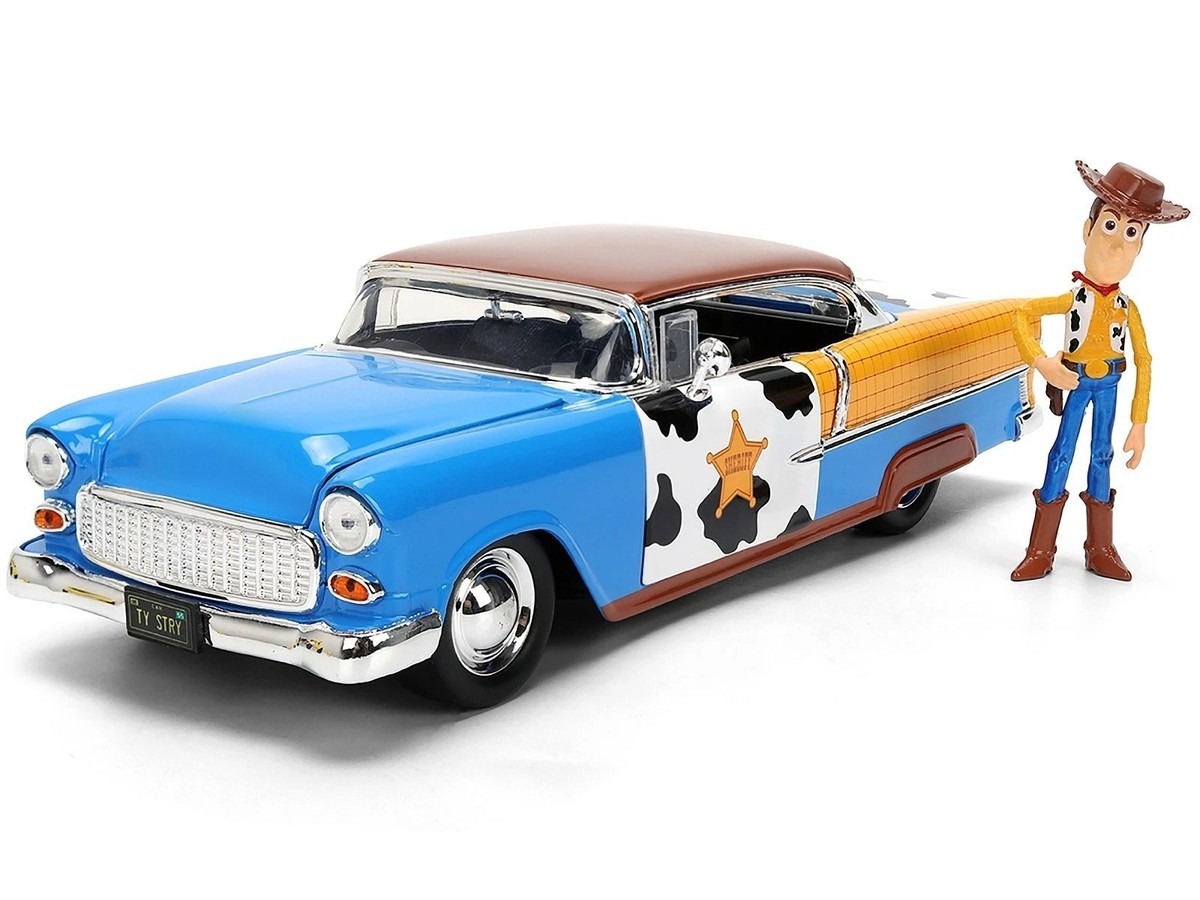 JADA 1/24 1955 CHEVROLET BEL AIR & WOODY DIECAST FIGURE 