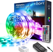 dalattin 100ft Led Lights for Bedroom Strip 100FT, Multicolor 