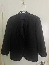 Daniel Fashions Men's Black Two Button Blazer Sport Coat Jacket Size 40R