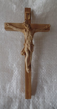 Wandkreuz m. Christus Kreuz Holz 15 cm hell Hand-Holzkreuz Nr. 43/15 Sonderpreis