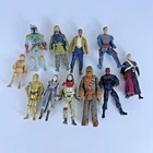 11 Star Wars Action Figures Lot Vintage and Modern Hasbro - LFL C3P0 Boba Fett +