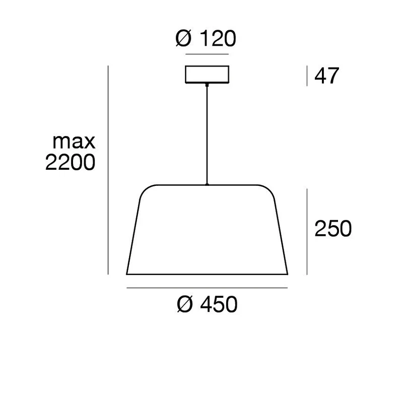 Lampada a Soffitto Sospensione LINEA LIGHT Delfi Rosa Luce LED 22 Watt Design, fotografia 9 di 9