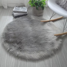 30X30Cm Soft Plush Rugs Warm Rugs Long Hair Seat Cushion Cover Floor Mat