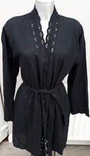 M&S Ladies Size Small Black Thin Dressing Gown BNWT RRP£28