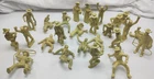 Vintage Marx Cowboy Western Town Playset Figures Cream Color